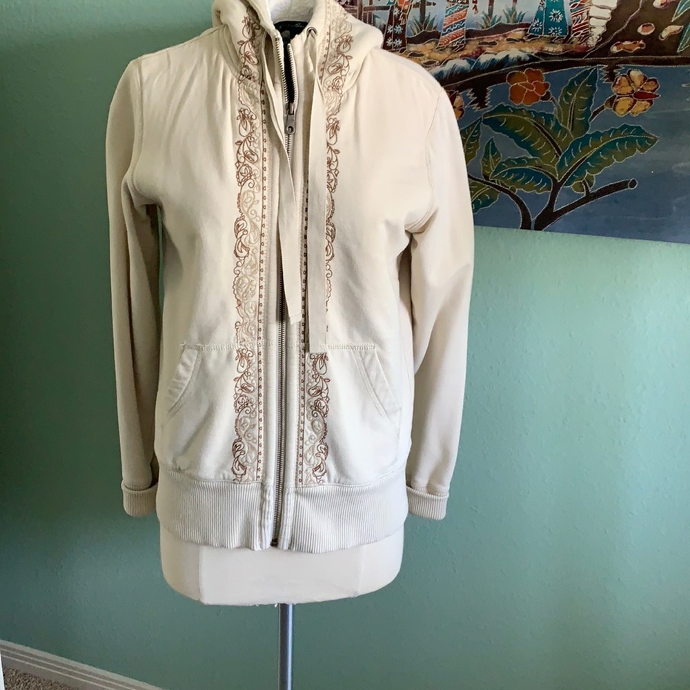 Eddie Bauer Sherpa lined fleece zip up